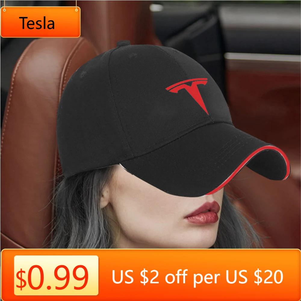 Car Sticker Tesla New Fashion Unisex Embroidery Baseball Caps Outdoor Adjustable Casual Hats Sunscreen Hat For Tesla Model 3 S X