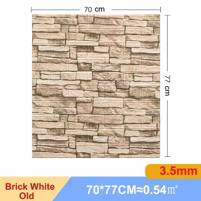 1/5/10 Pcs 3D Wall Stickers Self Adhesive Foam Panels Home Wall Decor Living Room House Brick Sticker Wallpaper Decoration