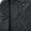 Vitch Unisex Leather Biker PU Leather Size 48 Black Men's Jacket, Double-Breasted Zipper, VISH19-13, (XL),