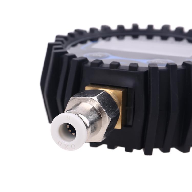 Digital Pressure Gauge with 6mm Outside Diameter Hose Straight Plug Fitting