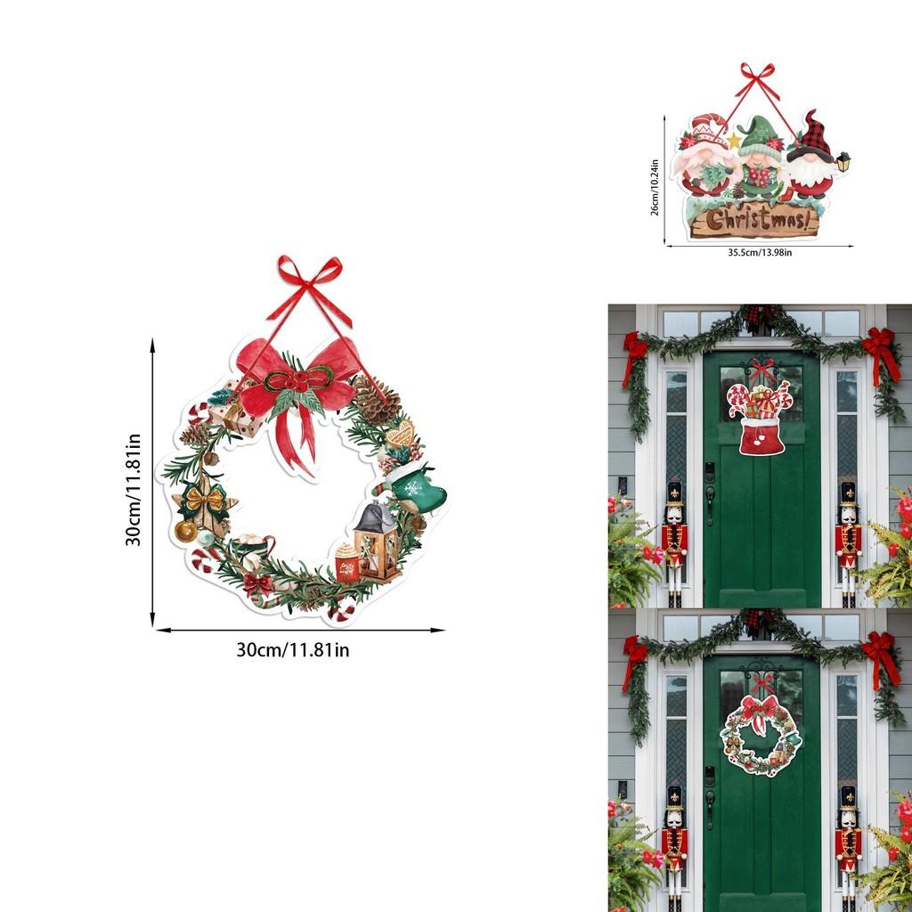 Christmas Event Paper Door Wreaths For Party Venue Decor And Festive Atmosphere Creation