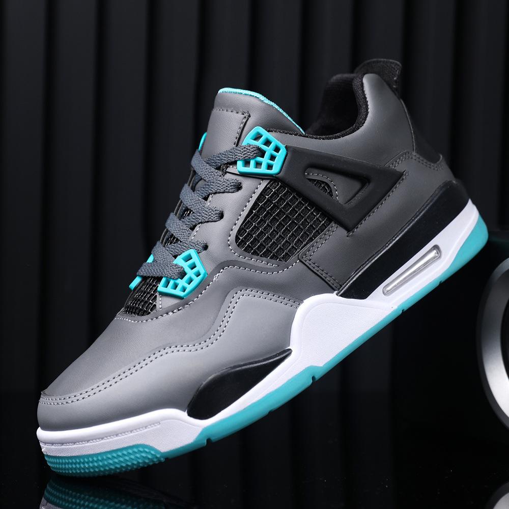 

Versatile basketball shoes are fashionable, lightweight and comfortable, running sports shoes are breathable and comfortable 44 сірий колір