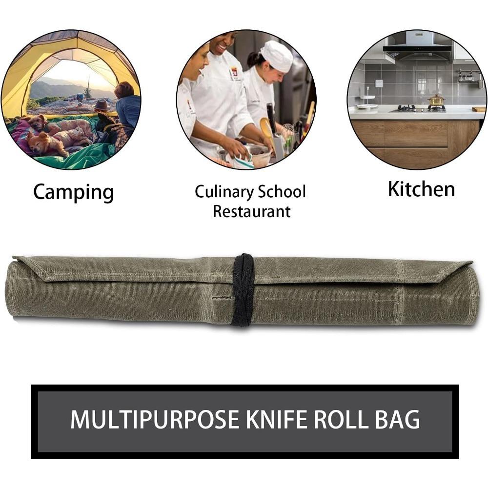 Knife Canvas Storage Bag Kitchen Knife Portable Knife Bag Storage Box Chef Knife Protective Cover Can Be Washed