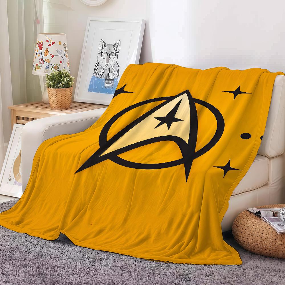 Movie S-Star T-Trek Logo Blanket Warm And Soft Suitable For Bedroom Living Room Sofa Bed Office Travel Camping