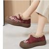Cotton Shoes New Ethnic Style Embroidery and Velvet Thickened Mother Shoes Cloth Shoes Middle-aged and Elderly Boots