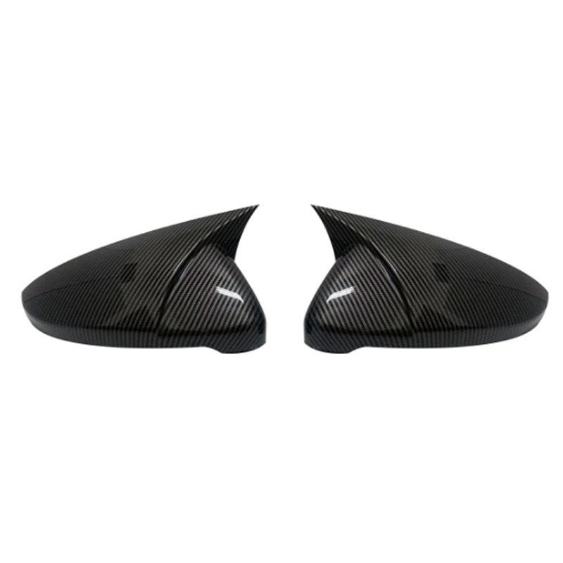 Fit For VW Fit For Volkswagen Jetta Rearview Side Mirror Cover Wing Cap Rear View Case Trim Carbon Fiber