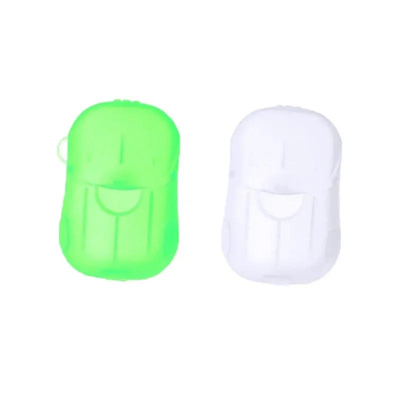 1/6Pcs Portable Soap Paper Disposable Travel Case Mini Cleaning Soaps for Washing Cleaning Hand for Outdoor Camping Hiking