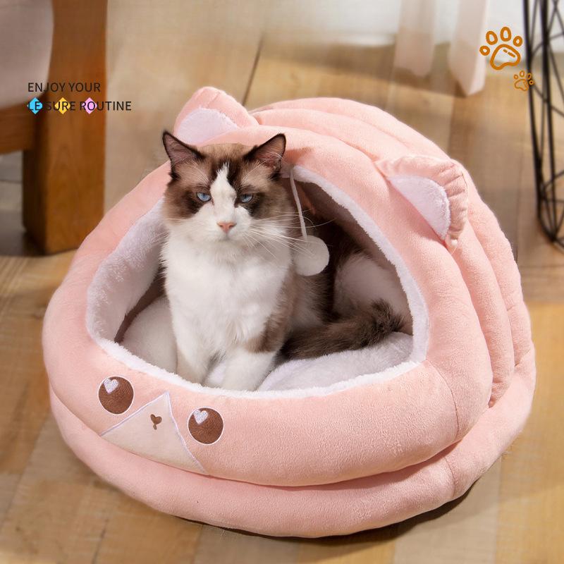 Köpek Yuvası ve Kedi Yuvası Rahat Sonbahar ve Kış Sevimli Yurt Sıcak ve Kalınlaştırılmış Evcil Hayvan Yuvası Evcil Hayvan Yuvası Çizilmez