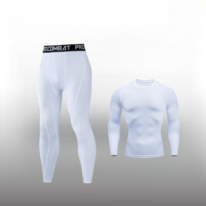 Men's Cross-Border Fitness Compression Set: Tight Base Layer for Sports, Basketball, Football, Running, and Yoga.