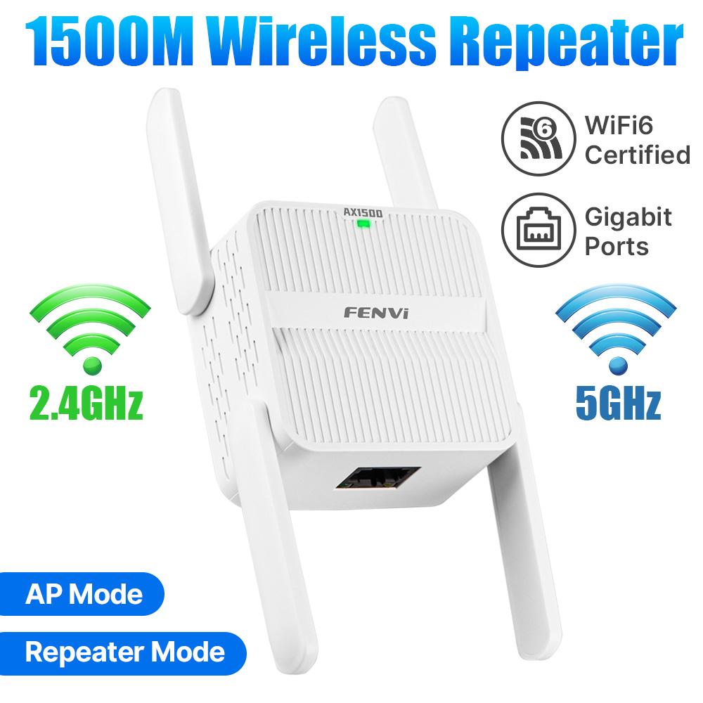 

WiFi 6 AX1500 Dual - Band Repeater (US), 5G Gigabit Signal Amplifier