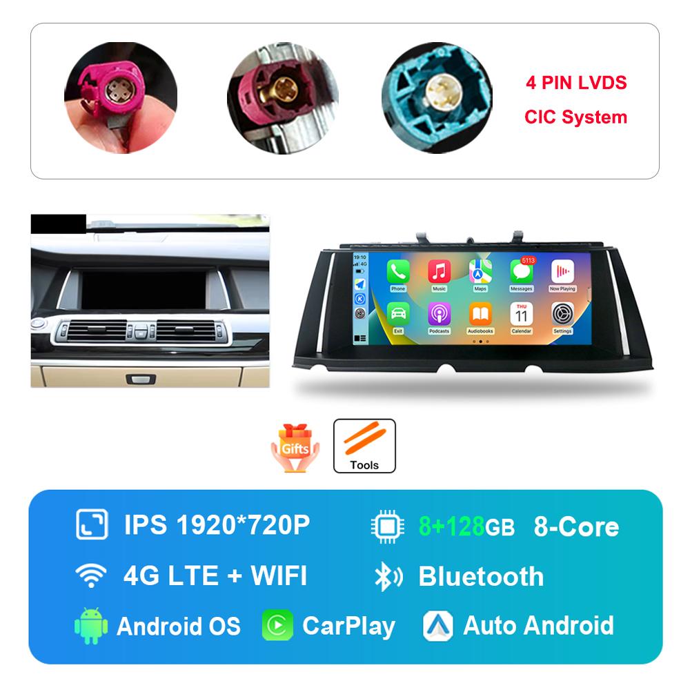 10.25 inch Android Car Radio Multimedia Player HD Touch Screen for BMW 7 Series F01 F02 2009 - 2015 CIC NBT System DSP Stereo