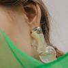 Water Shell Ball Earring