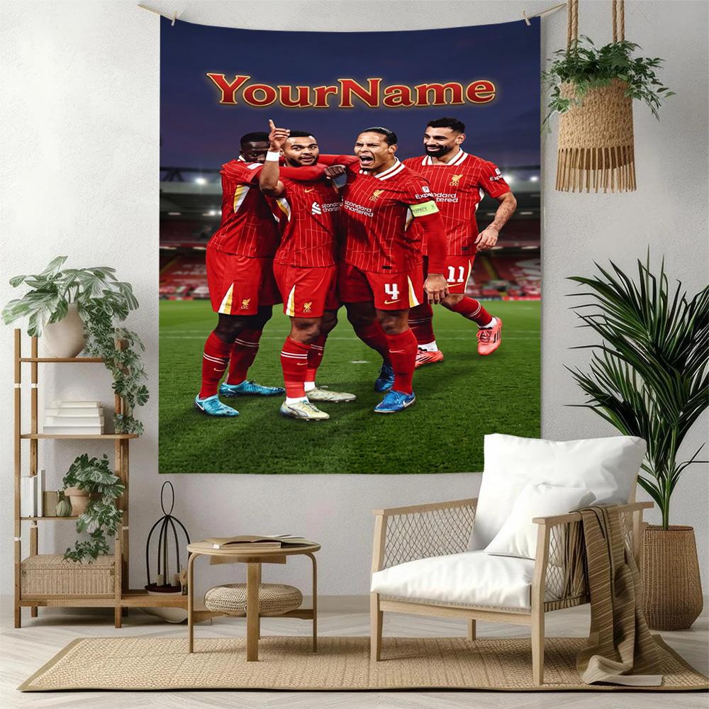 Liverpool Custom Your Name Wall Decor Tapestry Art For Pet Memorial Birthdaywedding Party Backdrop Family Gift