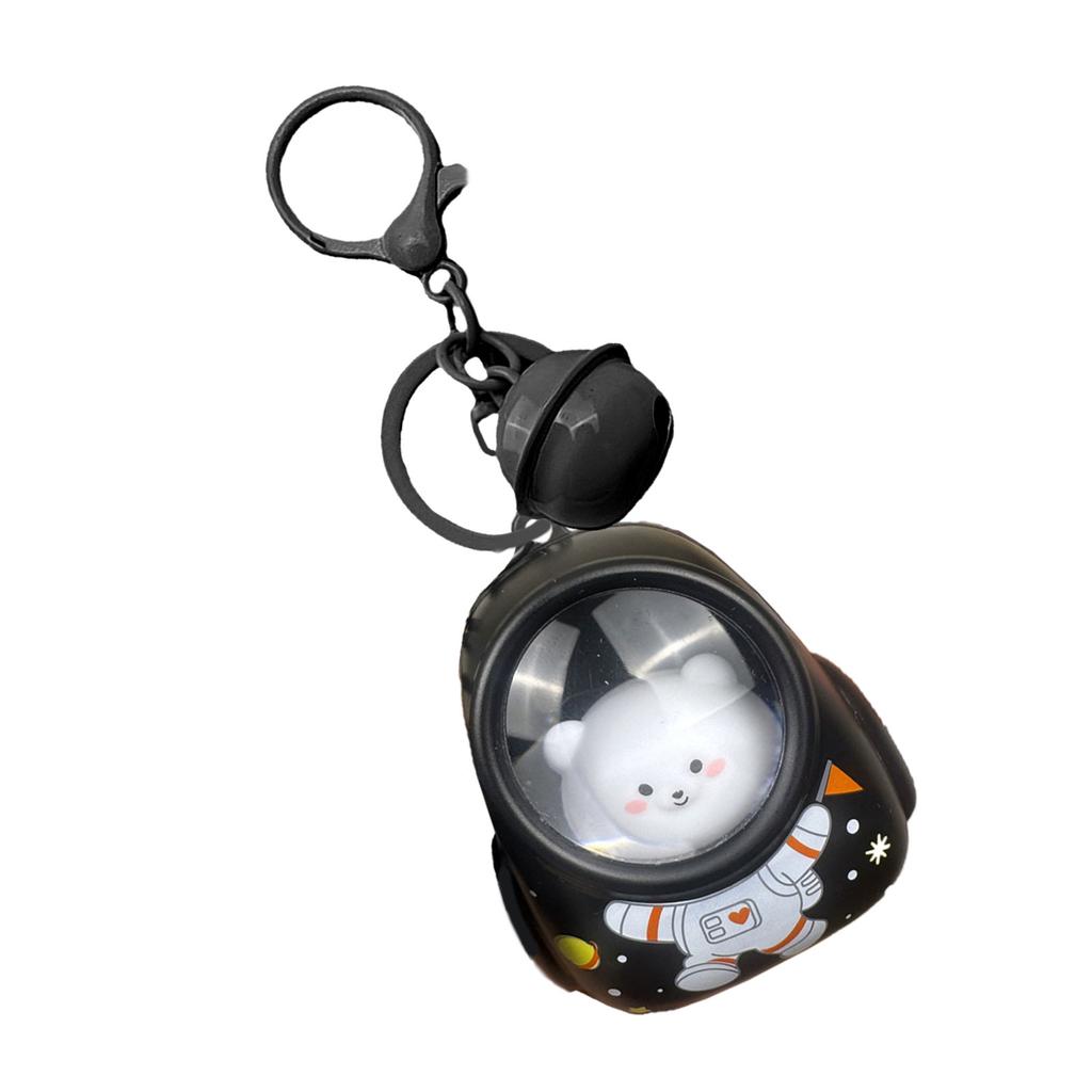 Bear Keychain Sturdy ABS Key Holder Lovely Designs LED Light Glowing for Women and Kids Backpack Purse Ornament