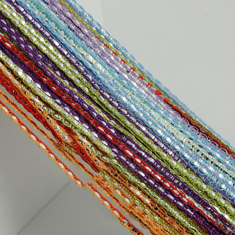 

Разноцветные нитяные шторы 2x1 м, панель для двери/окна, штора-разделитель, нитяная штора из пряжи, бахрома, декор для гостиной 100CM X 200CM