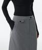 Musinsa Standard Woman Women'S Straight Maxi Skirt [Melange Gray]
