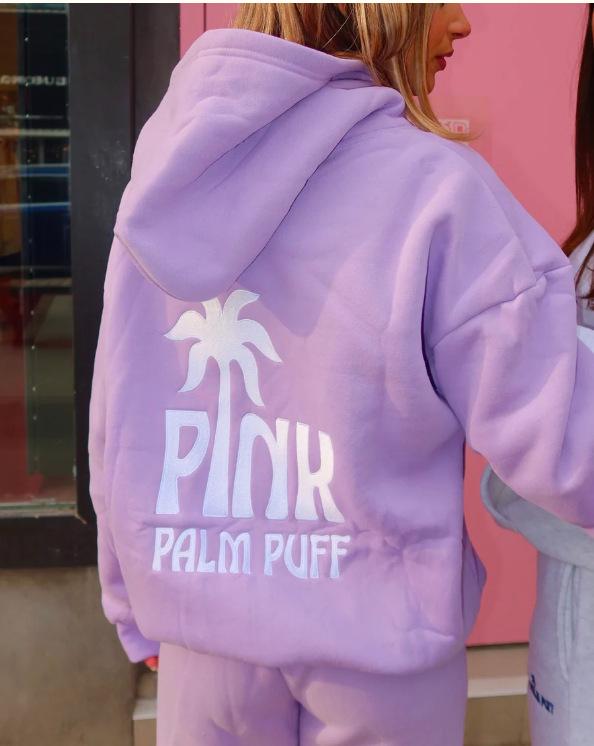 European Size Coconut Wave Embroidery Hoodie with Drop Shoulder Sleeves