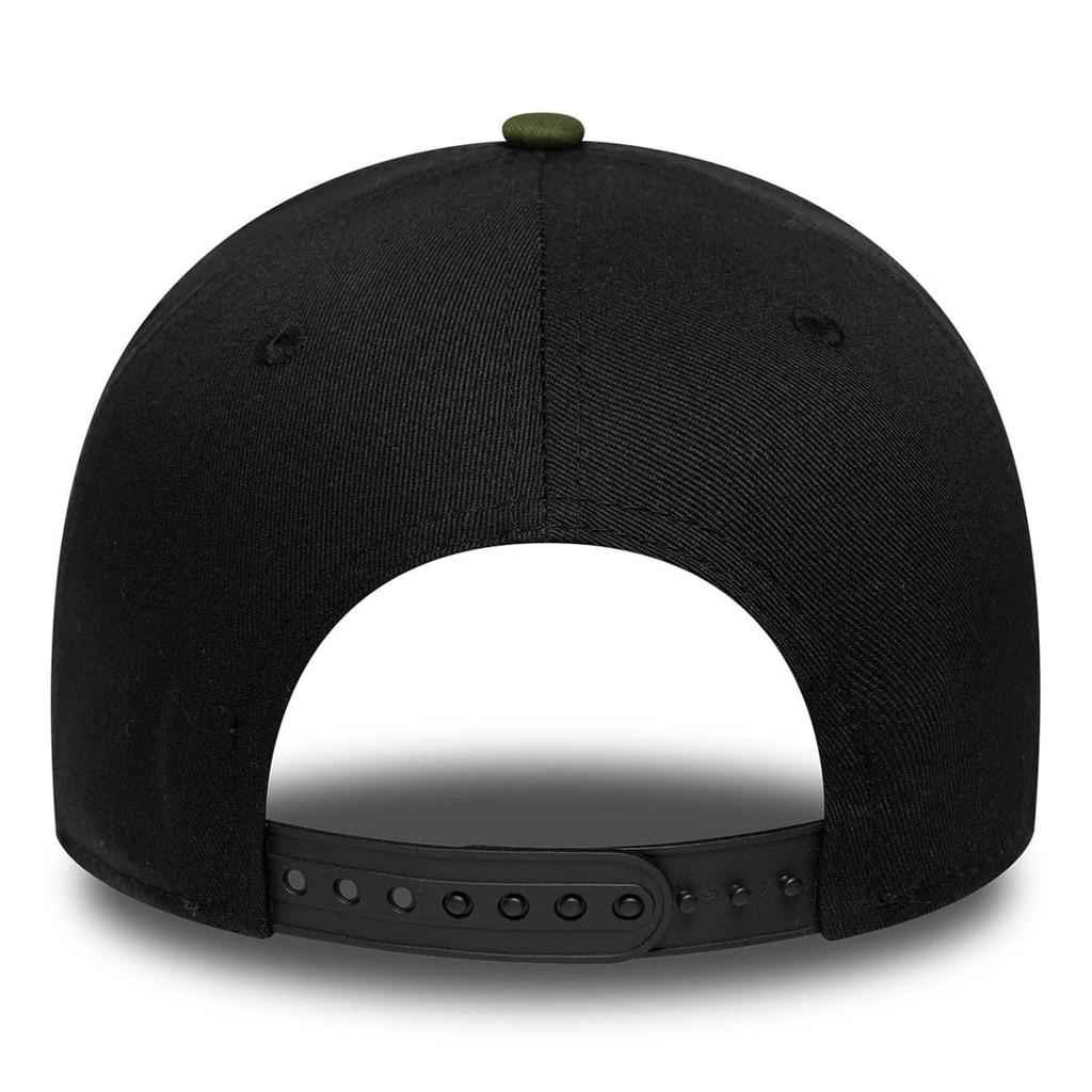 9FORTY Camo Patch Logo Embroidered Cap for and Unisex Free Camo [New Era] E-Frame Men, Women, (JP, Alphabet, Size, Black/Olive Patch) [Item]