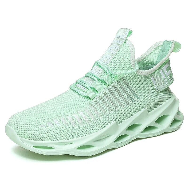 Mens Shoes Casual Breathable Air Mesh Light Sneakers Men Black White Green Khaki Zapatos De Hombre Drop -Shipping