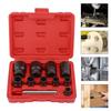 Socket Lug Nut Remover Nut Bolt Extractors Set 11PCS for For impact Driver with 38 Inch Square Drive and 12 Inch Hex Adapter