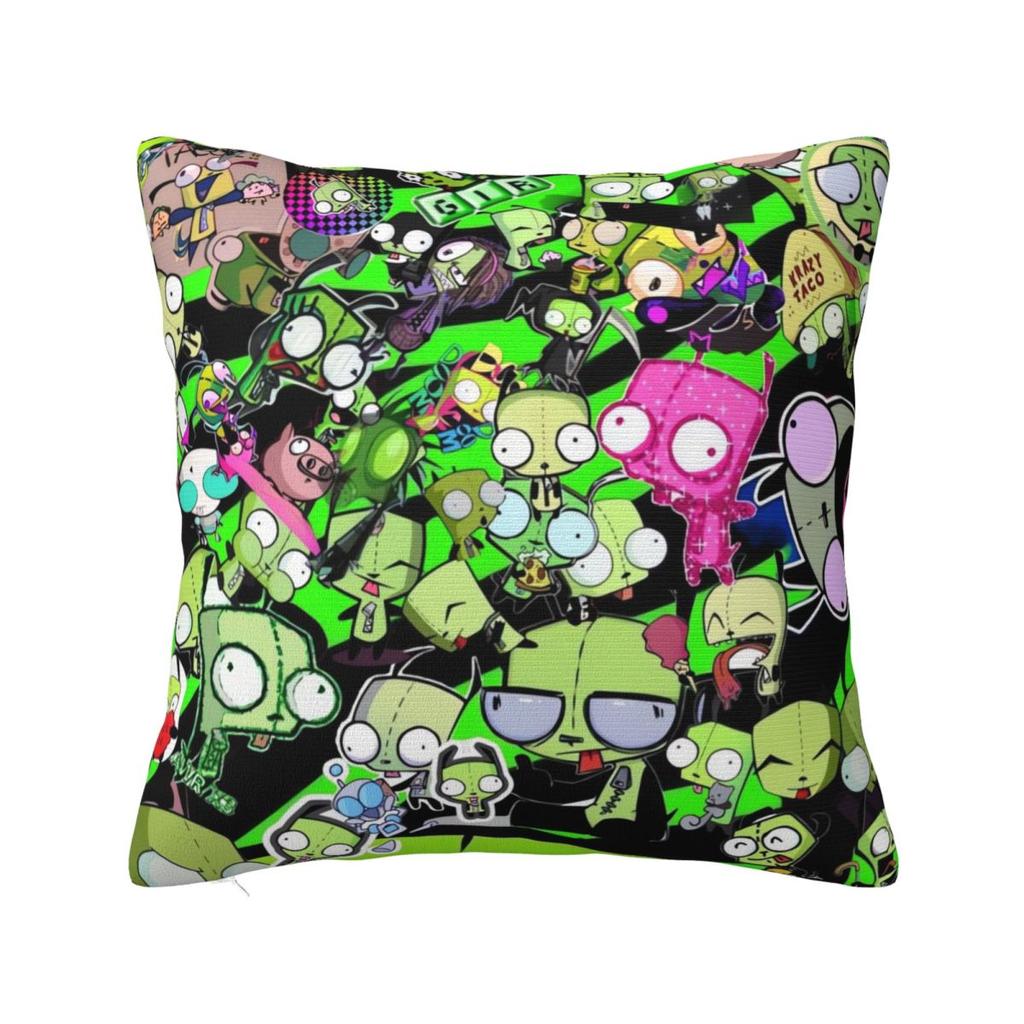 Invader Zim Gir Dib Robot Povlak na polštář Americký animovaný povlak na polštář na pohovku ložnici domácí dekorace Povlak na polštář Povlaky na polštáře Dárek