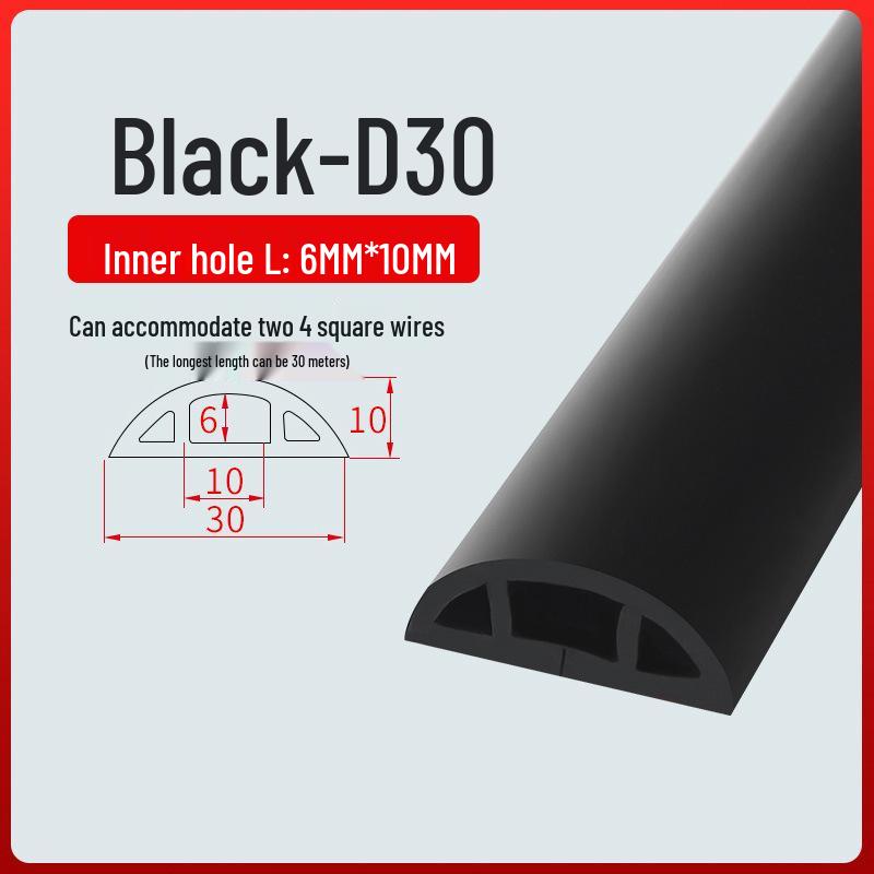 PVC Soft Wire Duct - Self-Adhesive, Durable, Invisible Cable Management Channel