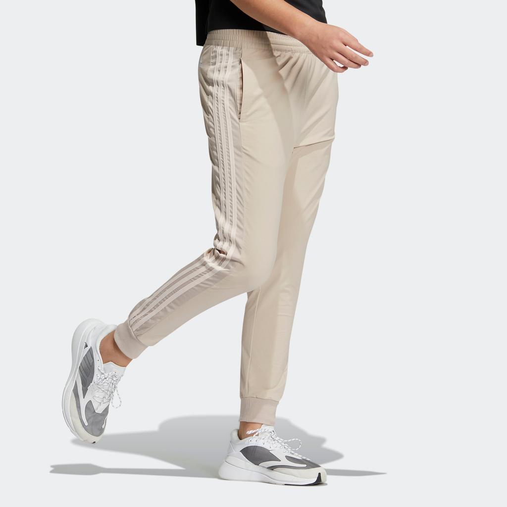 Adidas Schlanke gewebte Hose Einfarbig Gerade Lässig Sporthose Damenhose Wunder-Graubraun HY2884