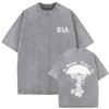 Washed Vintage Forward Observations Group Be Seeing You Print Tshirt Skeleton Graphic Tshirts Men Fashion Oversized T Shirts