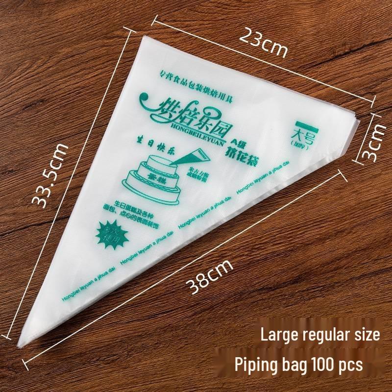 Thickened Disposable Piping & Icing Bags for Cream, Clay, Grout | Small, Medium, Large Sizes