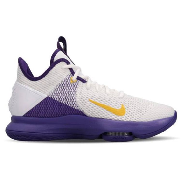 Nike LeBron Witness 4 EP Lakers Pánské tenisky Bílá Amarillo Field-Purple CD0188-100