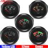 Water Temperature Gauge/Oil Pressure/Voltmeter/Oil Temp Gauge Yellow LED Pointer 52mm Gauge No Sensor Diesel Car 24V