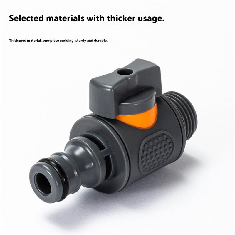 Fast Connects ABS Plastic Water Hose Adapter 6 Point Thread Integrated Flows Control Valves For Outdoor Watering