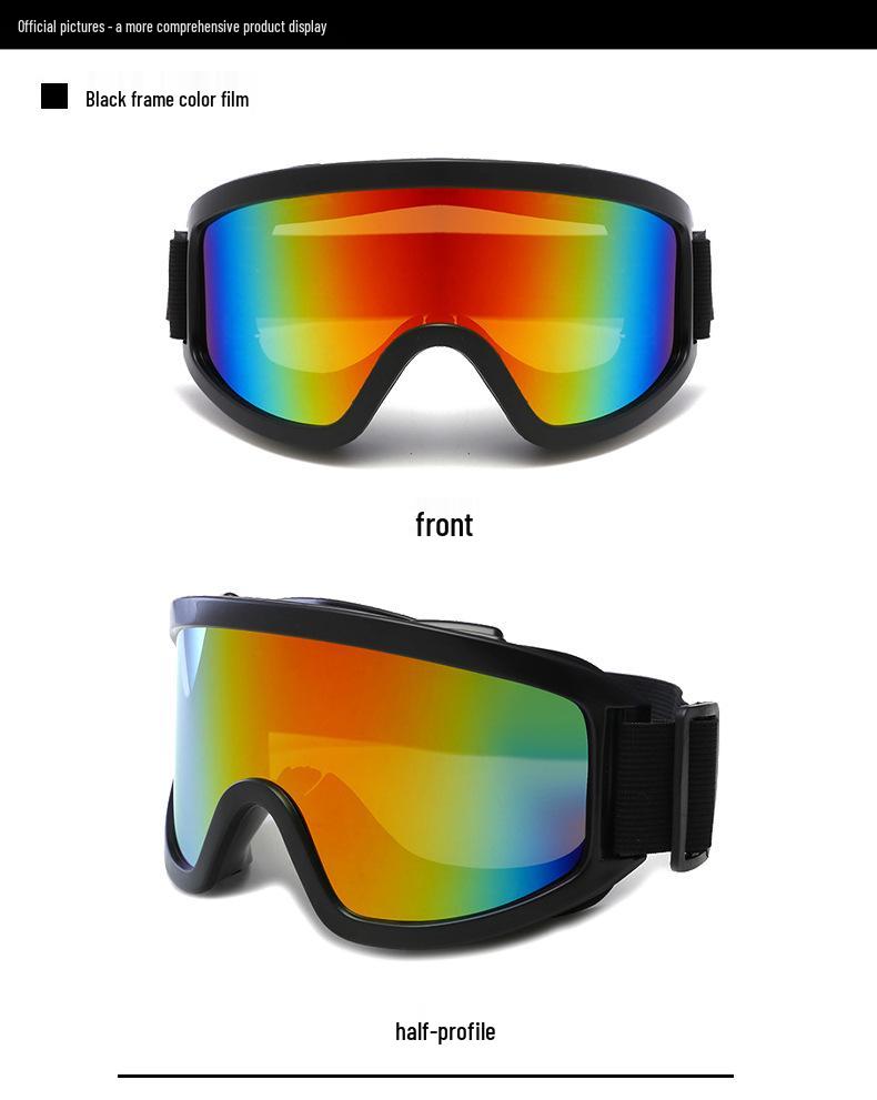 Winter Windproof Motorcycle & Ski Goggles - Anti-Glare, UV Protection, Reflective Sports Glasses