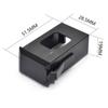 Durable EQ-7545R Guitar Pickup Battery Box Replacement Plastic Battery Case Black Guitars Accessories Battery Holder
