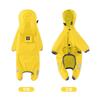 Adjustable Dog Raincoat With Reflective Stripes Small Medium Large Breeds Waterproof Outdoor Pet Coat