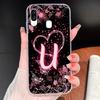 Case For Samsung Galaxy A40 A41 A50 A50S Name Letter Soft TPU Clear Silicone Cover For Samsung A 40 A 50 Lightweight Phone Funda