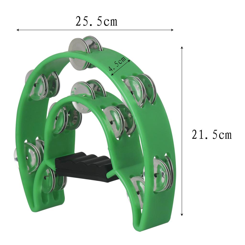 Tambourine Double Cymbals Percussion Orff Instrument KTV Singing Party Hand Jingle Bell Rattle Children Enlightenment Music Toys