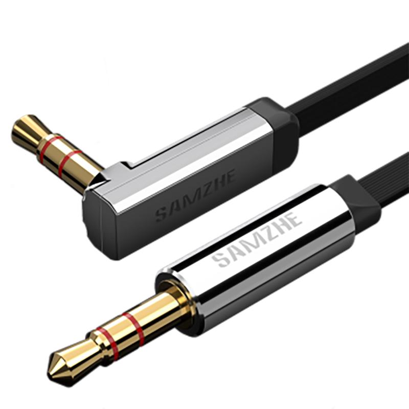 Shanze 3.5mm Angled Flat Audio AUX Cable