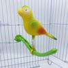 Plastic Swing Perch Toy Simulation Bird Parrot Play Rack Bird Perch Stand  for Bird Cage Aviary