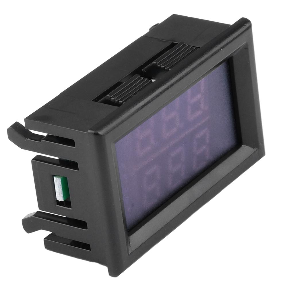 DC 5-80V LED Digital Display Thermometer With Dual NTC Metal Waterproof Probe Temperature Sensor On Board Thermometer -50~+125℃