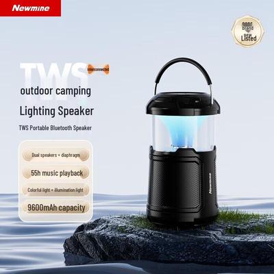 Newmine Tragbarer kabelloser Bluetooth-Lautsprecher CN-Stecker (Adapter enthalten)