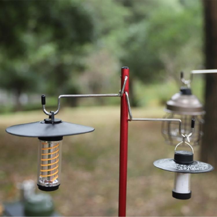 Light Weight Folding Table Light Stand Portable Camping Light Stand Detachable Lamp Holder for Outdoor Camping Lights