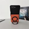 Zflip1 folding screen leather pattern magnetic rotating bracket Zflip1/1/1/1 wireless charging anti-drop simple business