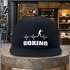 PC BOXING Print Baseballkappe für Verstellbare Snapback Flachschirmmütze mit BOXING-Thema Leicht Geeignet für Golf Reisen