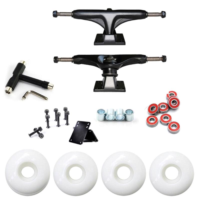 Aluminum Alloys Skateboard Truck Set Wheel with Skateboard Truck Brackets Skate Scooters Part and Accessories