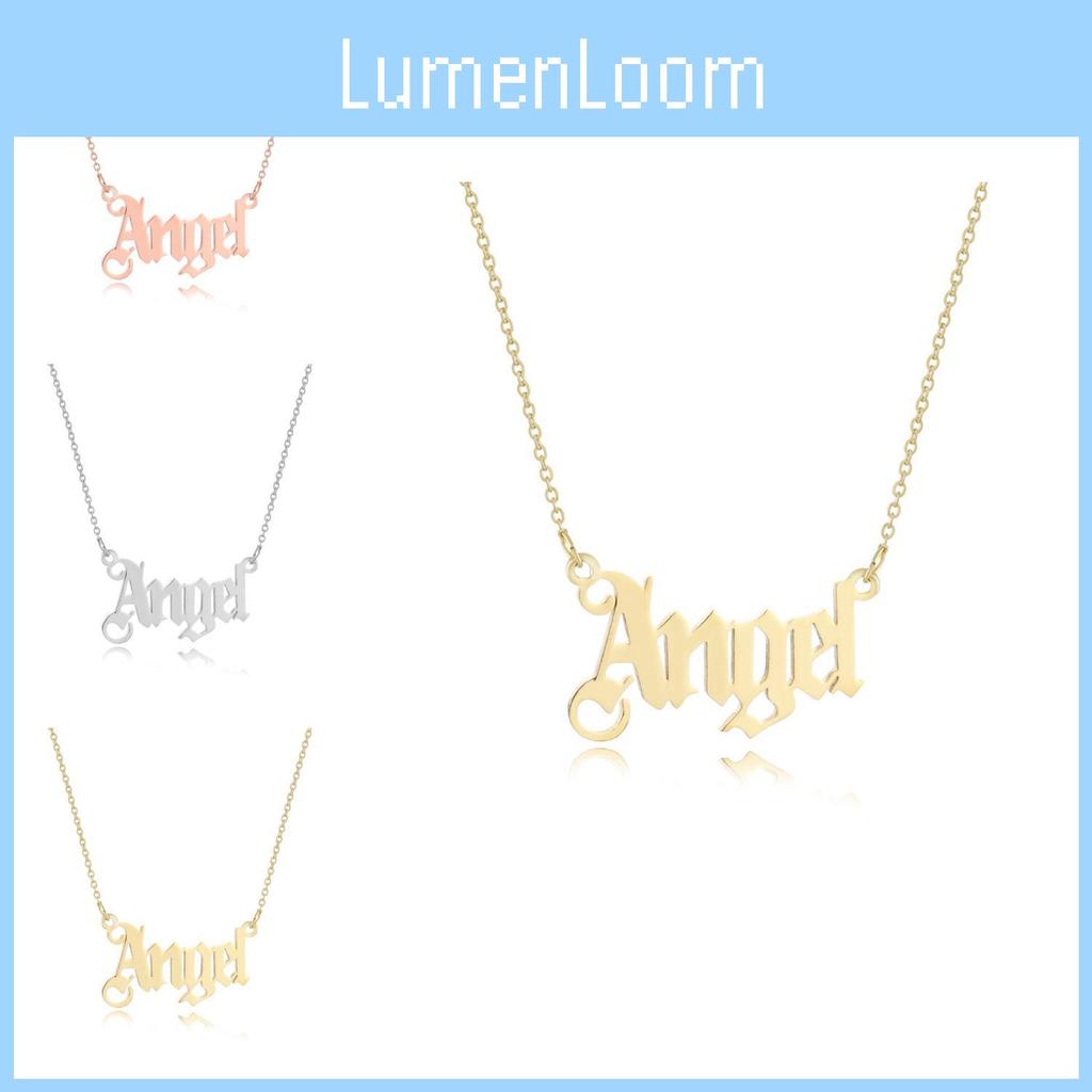Elegant Silver Angel Alphabet Necklace With Unique Creative Fashion Statement
