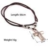 New Style Necklace 66 Cm with Cross Agate Pendant Charms for Elegant Women Wedding Clothes Jewelry