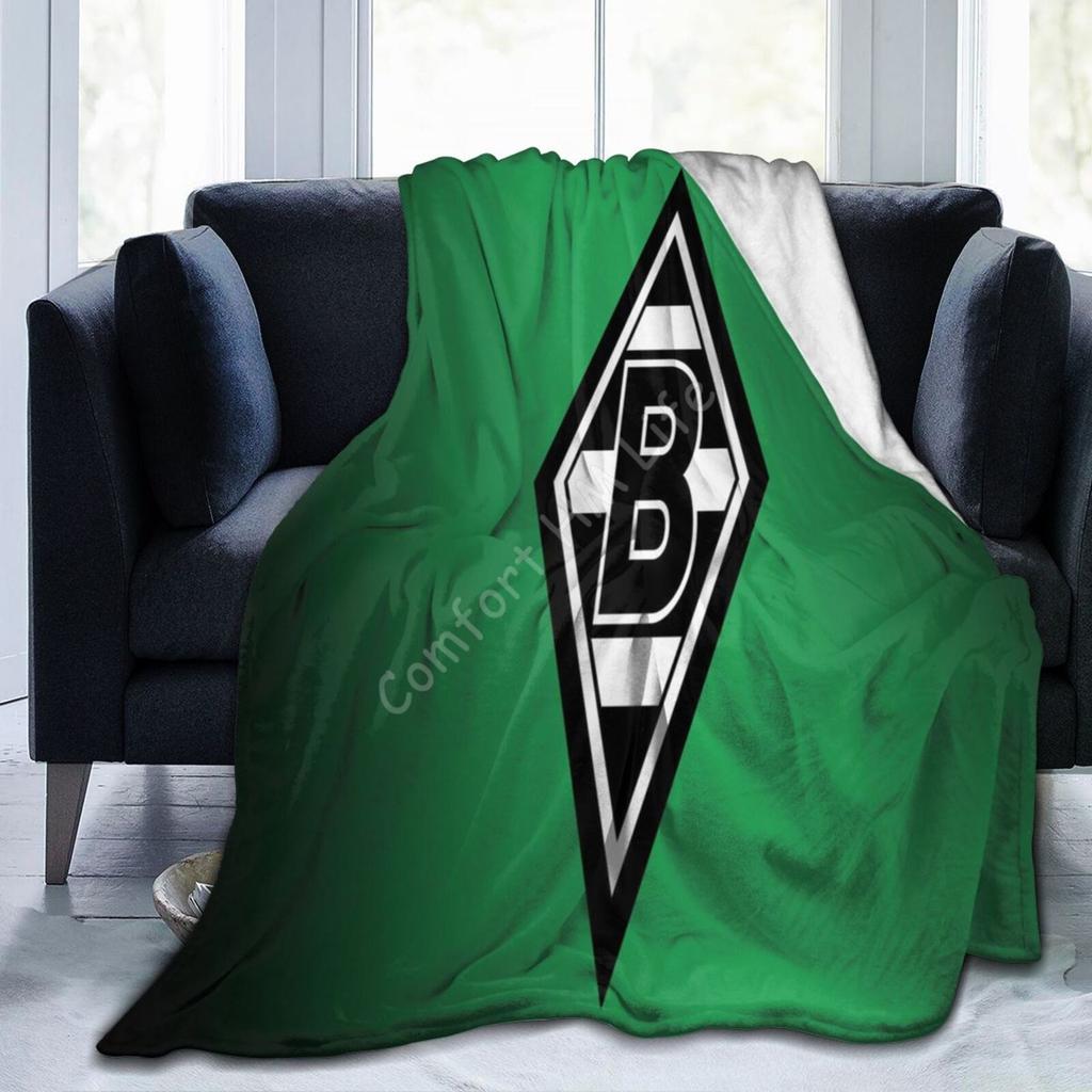 Coperta Stampata Borussia Monchengladbach Morbida Leggera Calda Coperta Plaid in Flanella Casa Letto Divano Ufficio Trapunta Peluche Copriletto