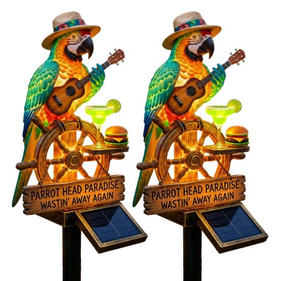 Solar Parrot Garden Light LED Solar Powered Tropical Bird Pathway Light Outdoor Waterproof