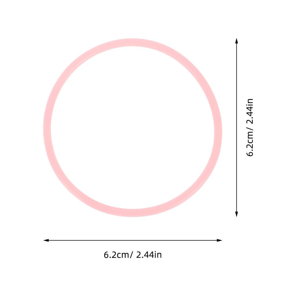 Healifty Silicone Jelly Bracelets, Elastic Hair Ties, Durable, Solid Color, Waterproof, Soft, for Parties and Sports, Pack of 50